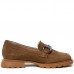 Mocasini dama, Glemis, piele naturala intoarsa - Cod: 650, Culoare: Maro, Marime: 38