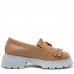 Mocasini dama, Glemis, piele naturala - Cod: 655, Culoare: Maro, Talpa: Alba, Marime: 38