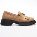 Mocasini dama, Glemis, piele naturala - Cod: 655, Culoare: Maro, Talpa: Neagra, Marime: 38