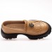 Mocasini dama, Glemis, piele naturala - Cod: 655, Culoare: Maro, Talpa: Neagra, Marime: 38