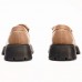 Mocasini dama, Glemis, piele naturala - Cod: 655, Culoare: Maro, Talpa: Neagra, Marime: 38