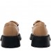Mocasini dama, Glemis, piele naturala - Cod: 655, Culoare: Maro, Talpa: Neagra, Marime: 38