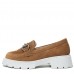Mocasini dama, Glemis, piele naturala intoarsa - Cod: 660, Culoare: Maro, Marime: 38