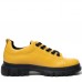 Pantofi casual dama, Glemis, piele naturala - Cod: 665, Culoare: Galben, Marime: 38