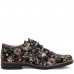 Pantofi casual dama, Glemis, piele naturala - Model: AN-1240-K, Culoare: Negru floral, Marime: 38 (24.7 cm)