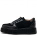 Pantofi casual dama, Glemis, piele naturala - Model: AN-1475, Culoare: Negru Velur, Marime: 37 (24.3 cm)
