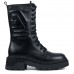 Ghete dama inalte, Glemis, piele naturala - Cod: AS-2425, Culoare: Negru Box, Marime: 38 (24.8 cm)