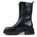Ghete dama inalte, Glemis, piele naturala - Cod: AS-2425, Culoare: Negru Box, Marime: 38 (24.8 cm)