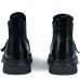 Ghete dama, Glemis, piele naturala - Cod: AS-2525-04, Culoare: Negru Box Velur, Marime: 38 (24.9 cm)