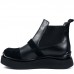 Ghete dama, Glemis, piele naturala - Cod: AS-2525-21, Culoare: Negru Box Velur, Marime: 38 (24.9 cm)