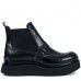 Ghete dama, Glemis, piele naturala - Cod: AS-2525-21, Culoare: Negru Box, Marime: 38 (24.9 cm)