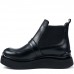 Ghete dama, Glemis, piele naturala - Cod: AS-2525-21, Culoare: Negru Box, Marime: 38 (24.9 cm)