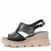 Sandale dama ortopedice, Glemis, piele naturala - Model: IB-1675, Culoare: Negru, Numar: 36