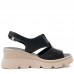 Sandale dama ortopedice, Glemis, piele naturala - Model: IB-1675, Culoare: Negru, Numar: 36