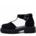 Sandale dama, Glemis, piele naturala - Model: IB-16850, Culoare: Negru, Numar: 38