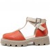 Sandale dama, Glemis, piele naturala - Model: IB-16850, Culoare: Portocaliu, Numar: 38