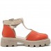 Sandale dama, Glemis, piele naturala - Model: IB-16850, Culoare: Portocaliu, Numar: 38