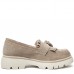 Pantofi casual dama, Glemis, piele naturala intoarsa - Model: IB-2605, Culoare: Bej, Marime: 38 (25 cm)
