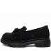 Pantofi casual dama, Glemis, piele naturala intoarsa - Model: IB-2605, Culoare: Negru, Marime: 36 (23 cm)