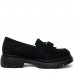 Pantofi casual dama, Glemis, piele naturala intoarsa - Model: IB-2605, Culoare: Negru, Marime: 36 (23 cm)