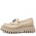 Mocasini dama, Glemis, piele naturala - Model: IB-2610, Culoare: Bej, Marime: 38 (25 cm)