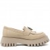 Mocasini dama, Glemis, piele naturala - Model: IB-2610, Culoare: Bej, Marime: 38 (25 cm)