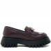 Mocasini dama, Glemis, piele naturala - Model: IB-2610, Culoare: Bordo, Marime: 38 (25 cm)