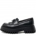 Mocasini dama, Glemis, piele naturala - Model: IB-2610, Culoare: Negru, Marime: 38 (25 cm)