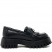 Mocasini dama, Glemis, piele naturala - Model: IB-2610, Culoare: Negru, Marime: 38 (25 cm)