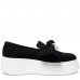 Pantofi casual dama, Glemis, piele naturala intoarsa - Model: IB-2635, Culoare: Negru, Marime: 38 (25 cm)