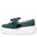 Pantofi casual dama, Glemis, piele naturala intoarsa - Model: IB-2635, Culoare: Verde, Marime: 38 (25.5 cm)