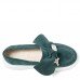 Pantofi casual dama, Glemis, piele naturala intoarsa - Model: IB-2635, Culoare: Verde, Marime: 38 (25.5 cm)