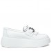 Pantofi casual dama, Glemis, piele naturala - Model: IB-2640, Culoare: Alb, Marime: 38 (25 cm)