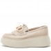 Pantofi casual dama, Glemis, piele naturala - Model: IB-2640, Culoare: Alb Natur, Marime: 38 (25 cm)