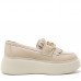 Pantofi casual dama, Glemis, piele naturala - Model: IB-2640, Culoare: Alb Natur, Marime: 38 (25 cm)