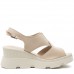 Sandale dama ortopedice, Glemis, piele naturala - Model: IB-1675, Culoare: Bej, Numar: 38