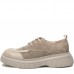 Pantofi casual dama, Glemis, piele naturala intoarsa - Model: IB-2900, Culoare: Bej, Marime: 38 (25 cm)