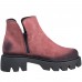 Ghete dama smart office, Glemis, piele naturala - Cod: IB-4000, Culoare: Bordo, Marime: 39 (25 cm)