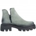 Ghete dama smart office, Glemis, piele naturala - Cod: IB-4000, Culoare: Verde, Marime: 36 (23 cm)