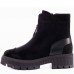 Ghete dama premium, Glemis, piele naturala intoarsa - Cod: PS-1075-V, Culoare: Negru, Marime: 38