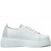 Pantofi dama premium, Glemis, piele naturala - Cod: PS-asti-1065, Culoare: Alb Box Sarpe, Marime: 38 (24.9 cm)