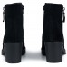 Ghete dama clasic, Glemis, piele naturala - Cod: PS-athena-160, Culoare: Negru Velur, Marime: 38 (24.6 cm)