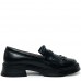 Mocasini dama, Glemis, piele naturala - Model: PS-cloe-1155, Culoare: Negru Box, Marime: 38 (24.8 cm)