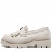 Mocasini dama, Glemis, piele naturala - Model: PS-ionela-1155, Culoare: Bej Bizon, Marime: 38 (25 cm)