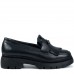 Mocasini dama, Glemis, piele naturala - Model: PS-ionela-1155, Culoare: Negru Box, Marime: 38 (25 cm)