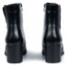Ghete dama clasic, Glemis, piele naturala - Cod: PS-sila-690, Culoare: Negru Box, Marime: 38 (24 cm)