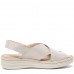 Sandale dama confort, Glemis, piele naturala - Model: Serina, Culoare: Argintiu, Marime: 38 (24.5 cm)