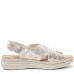 Sandale dama confort, Glemis, piele naturala - Model: Serina, Culoare: Auriu, Marime: 38 (24.5 cm)