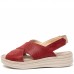 Sandale dama confort, Glemis, piele naturala - Model: Serina, Culoare: Rosu, Marime: 38 (24.5 cm)