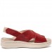 Sandale dama confort, Glemis, piele naturala - Model: Serina, Culoare: Rosu, Marime: 38 (24.5 cm)